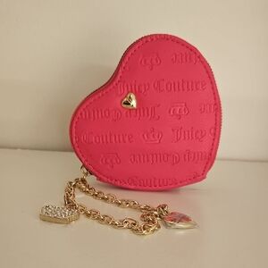 NWOT Juicy Couture Pink and Gold Wristlet with Elegant Accents